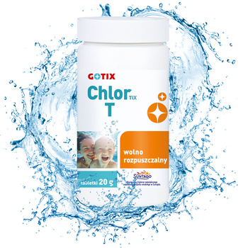 Chlor Do Basenu 90% Tabletki 20g x 50szt 1kg Chlortix T Gotix
